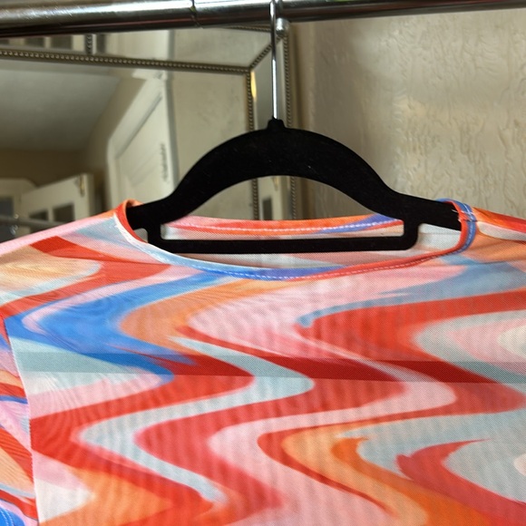 NWOT Marbled Print Sheet Bodysuit - Picture 4 of 8